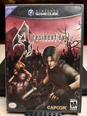 Nintendo GameCube Resident Evil 4 - complete in box with memory card.